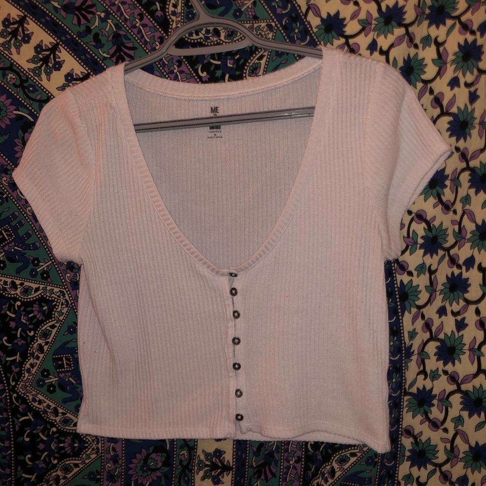 White crop top